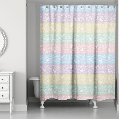 Areatha Striped Shower Curtain