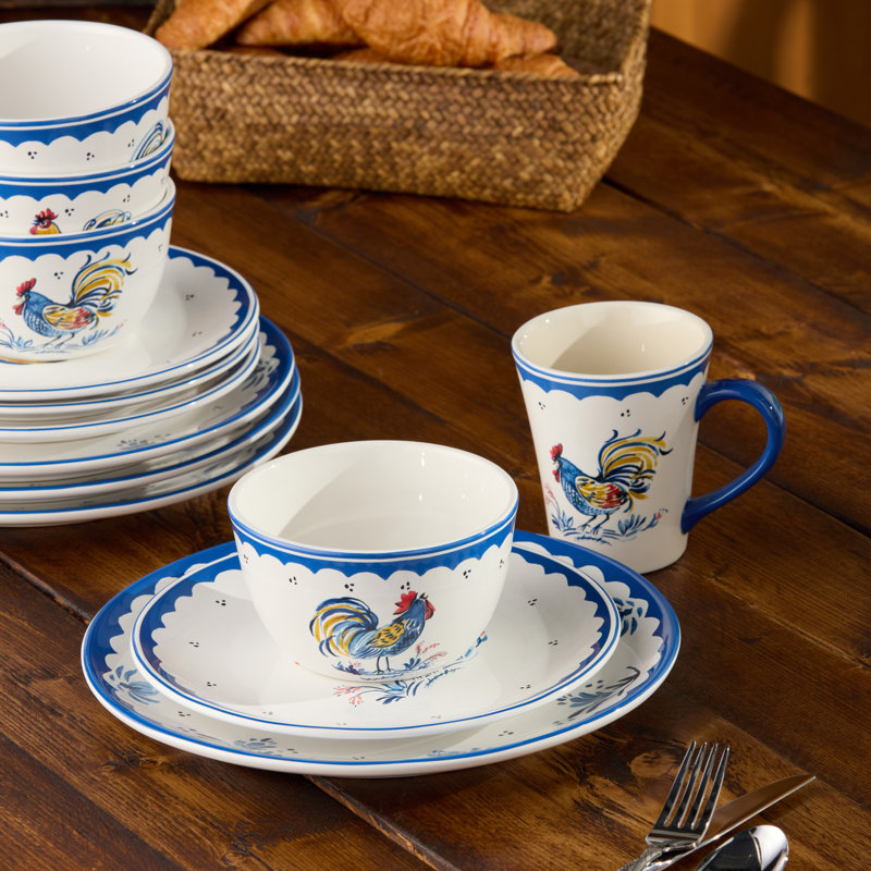 Service de table 16 pièces French Rooster