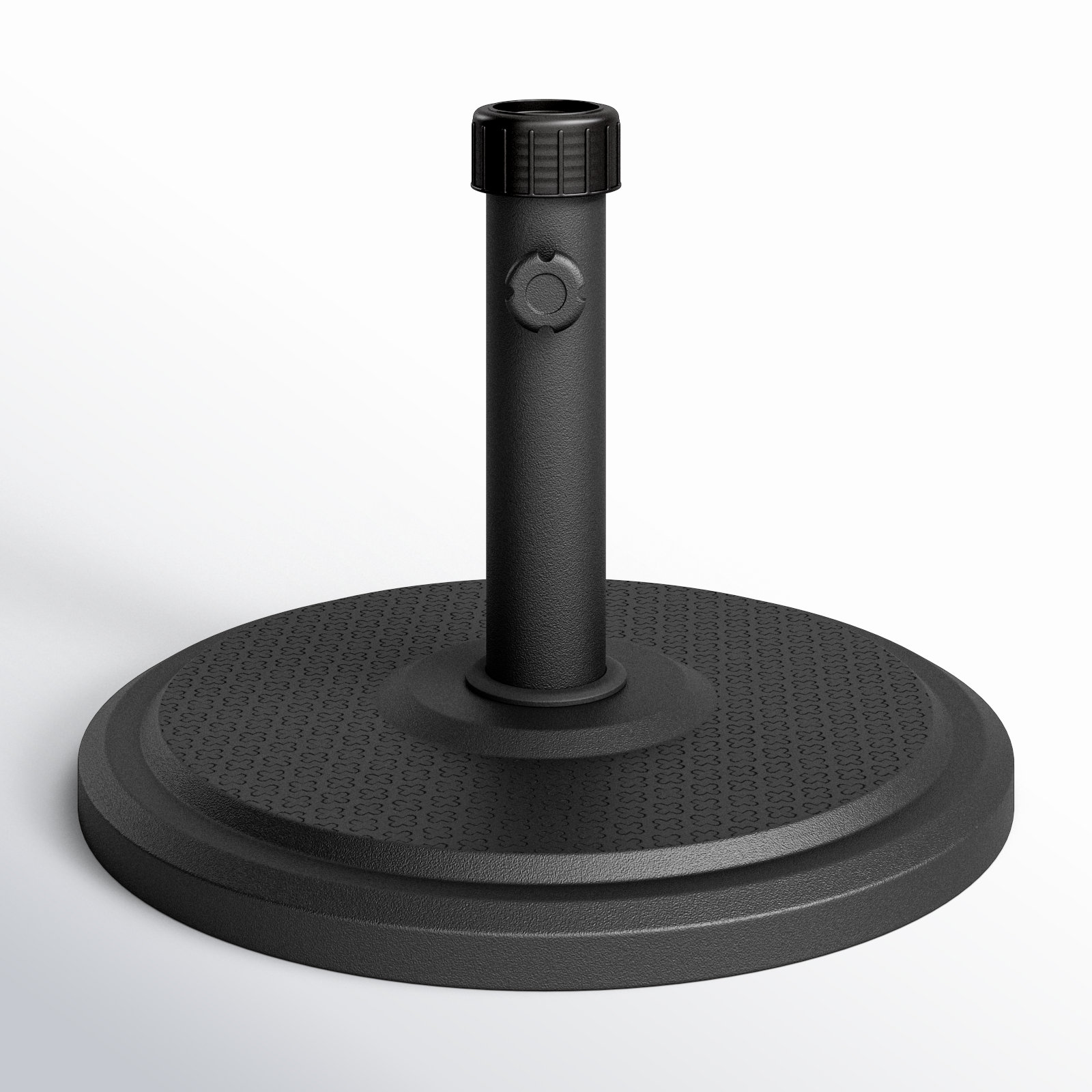 Kade Fiberstone Free Standing Umbrella Base, Black