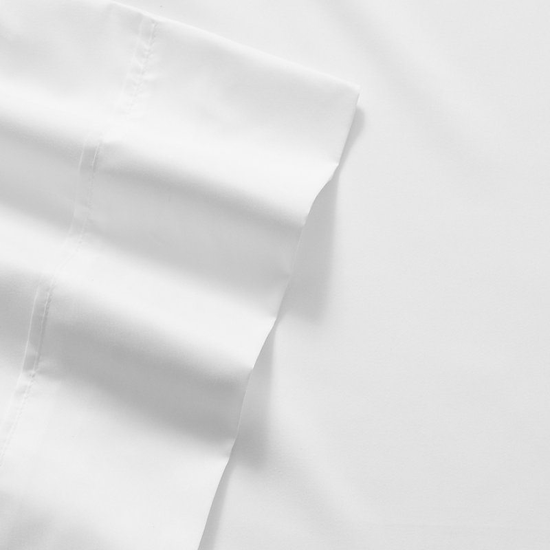 Ensemble de draps luxueux en microfibre douce avec taies d'oreiller en prime, Blanc