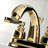 Kingston Brass Vintage Two-Handle 3-Hole Deck Mount 4" Centerset Bathroom Faucet with Plastic Pop-Up-55386665