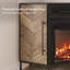 Crédence de rangement Taslima l 42,9 po avec foyer électrique inclus