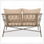 GO Bohemia-Inspired 4-Person Outdoor Seating Group With Removable Cushions, Conversation Patio Set With Wood Tabletop, Beige