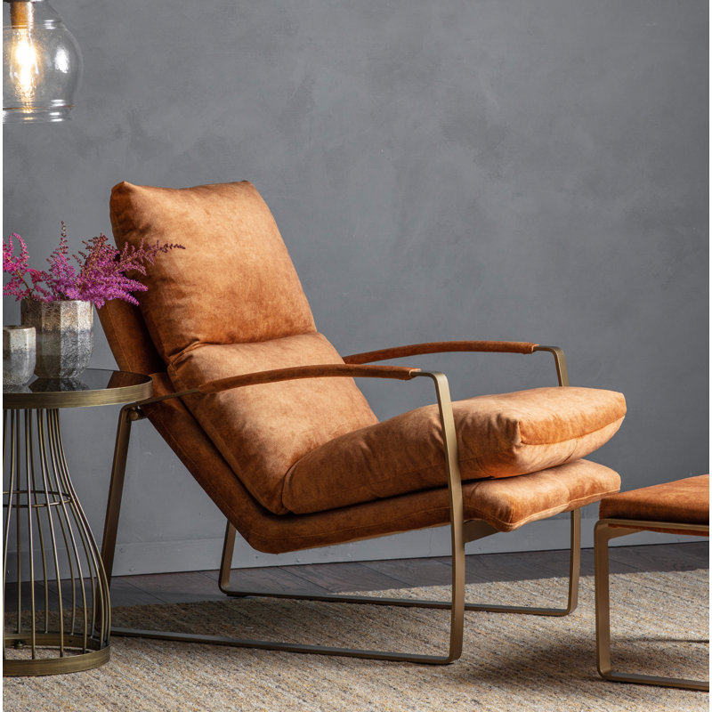 Carnbrock Upholstered Accent Chair, Yellow