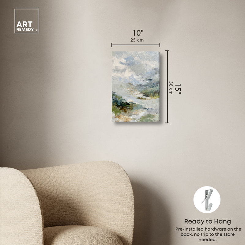 "Mountain Mist", reproduction d'art sur toile par Art Remedy, galerie tendue, 10 x 15, H 15 po x l 10 po, Canvas Unframed