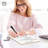 Scribbledo Dry Erase Notebook College Ruled Lined Board 9"x12" Reusable Lined Erasable Ruled Writing Note Pad Lapboard, Blank Whiteboard On Reverse