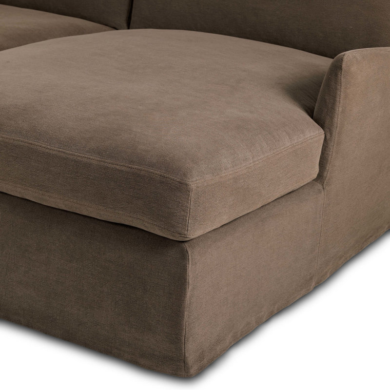 Monette 2PC LAF Sectional-Broadway Coffee, Right Hand Facing