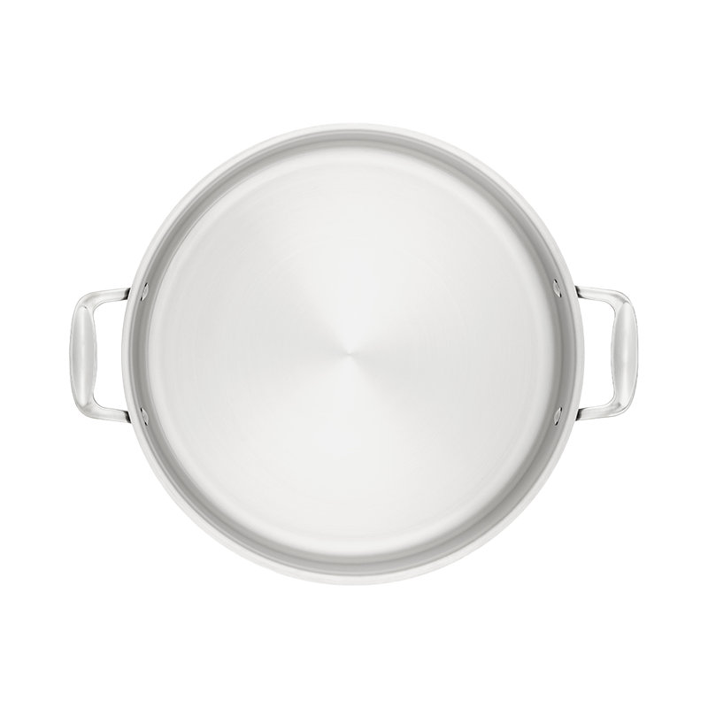 Stellar Profile Stainless Steel (18/10) Round Braiser with Lid, 2.5L