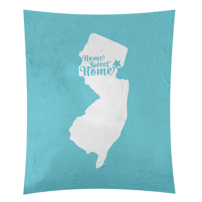 Tapisserie murale Home Sweet Newark, H 27,5 po x l 37,5 po, Bleu sarcelle