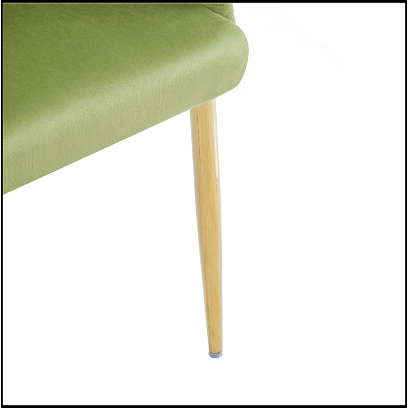 Ensemble de 2 fauteuils d'appoint faits à la main de luxe avec pieds dorés, fauteuil en velours moderne pour le salon et la chambre à coucher, vert