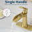 Sink Faucet With Deck Plate Waterfall Nickel Gold With Pop Up Drain And Supply Lines Bathroom Faucets For Sink 1 Hole One Handle Faucets Vanity Bath Mixer Tap-125230804