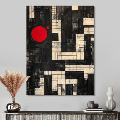 Les touches du piano se transforment en ville - Tableau mural musical sur toile