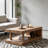 Wood coffee table