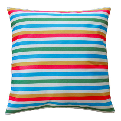 Yoder Striped Square Cushion Cover