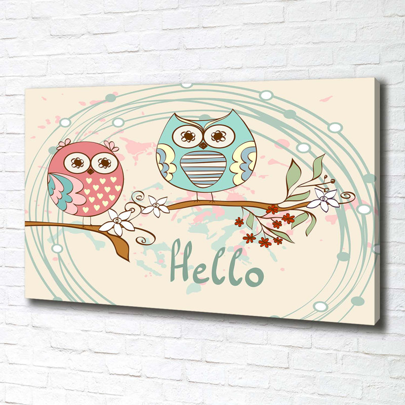 Owls - No Frame Print on Canvas