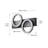1-black white circular LED dimmable vanity light