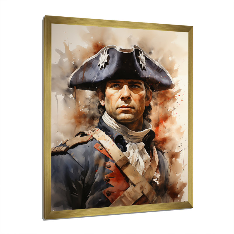 Filibert The American Revolutionary War I, H 32 po x l 24 po x P 1 po, Encadrement doré