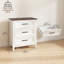 Commode pour la chambre à coucher avec 3 tiroirs pour le salon, le placard, la buanderie