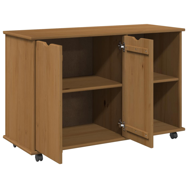 Solid Wood Standard Accent Chest, Honey Brown