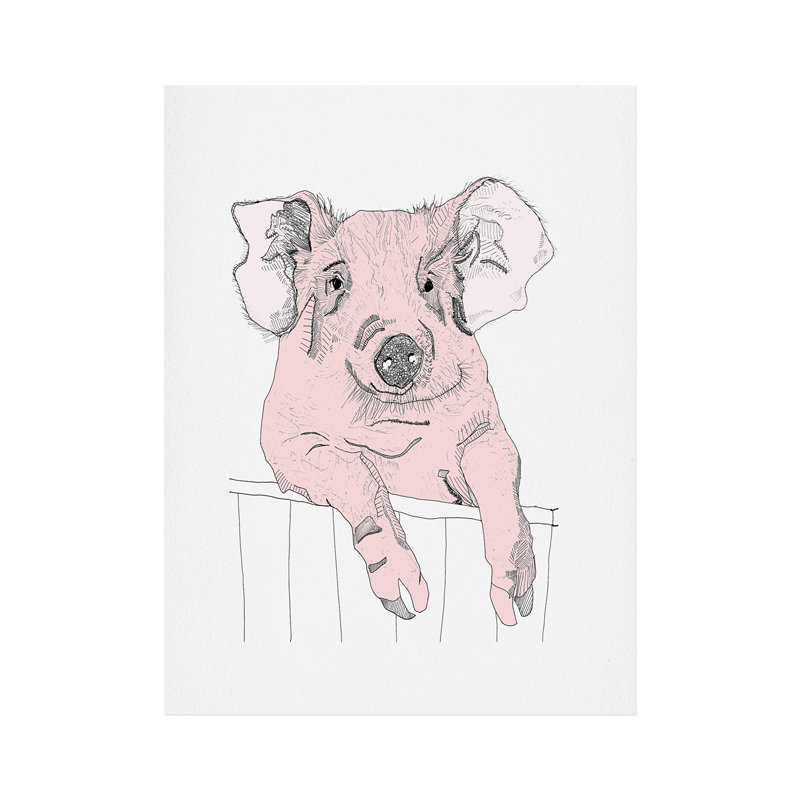 « piggywig », impression, H 10 po x l 8 po x P 1 po