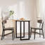 Dining Table O-Frame 75.5 Cm Solid Wood Pine And Steel-2044080925
