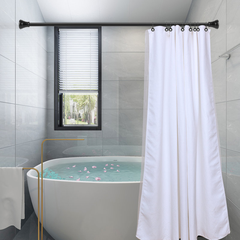 Zinc Shower Curtain Hook, Black