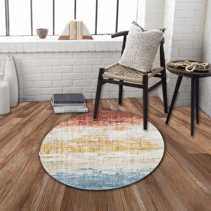 RABBIT NK822-2 - 41" X - 41" Washable Non-Slip Round Rug