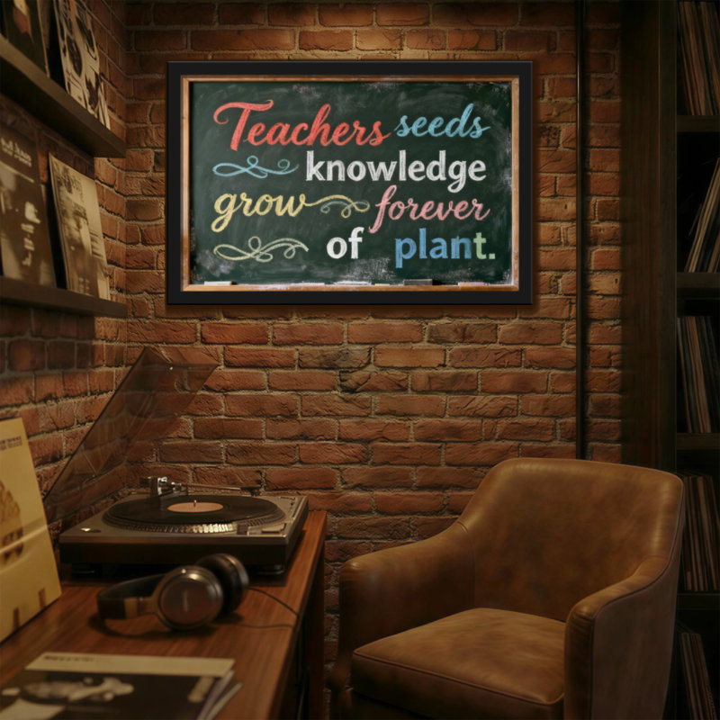 Texte et chiffres Les enseignants cultivent la connaissance «Forever Of Plant», H 16 po x l 24 po