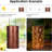 11 " Solar Powered Integrated LED Outdoor Lantern