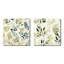 Zen Leaves III - Ensemble de 2 collages carrés floral et botanique-102162289-102162291