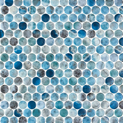 Spectrum Radiance Penny Recycled Glass Mosaic Tile