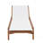 Outdoor Chaise Lounge With Mesh Seating And Acacia Wood Frame For Patio And Backyard Relaxation-2146499634