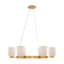 Isla Blanca 6-Light Chandelier in Warm Brass by Breegan Jane