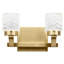 Barre d'éclairage de salle de bain 2 lumières Bath