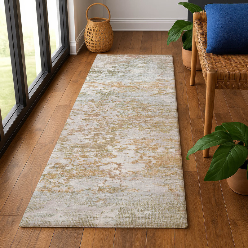 Premium Machine Washable Ashington AMF1830 Modern Rug, Runner 2'3" x 7'6"
