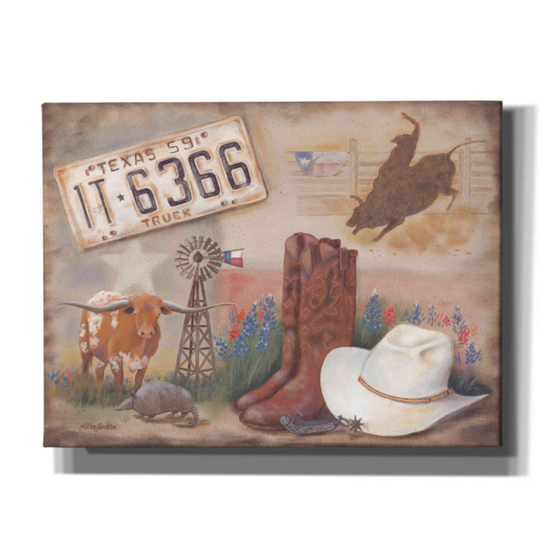 «Foundry Select Texas» par Pam Britton, reproduction d'art sur toile tendue, H 12 po x l 16 po x P 0,75 po