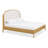 Seabrook Wood Bed with Upholstered Headboard-120463907-124538951