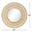 Miroir mural rond en bois de bambou-1728147073