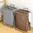 Grey + Brown,2Pcs,Foldable Laundry Hamper Basket With Handles, Collapsible Clothes Storage Organizer For Bathroom, Bedroom, And Home Use