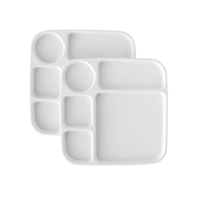 Plateaux à repas divisés