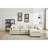 Cozy And Comfortable 3 With Removable , Modern L-Shaped Chenille For Living Room Bedroom, White, 99 In Depth, 65 Width, 32 Height, 162.4 Lb Weight Customizable Modular Sectional White Apartment