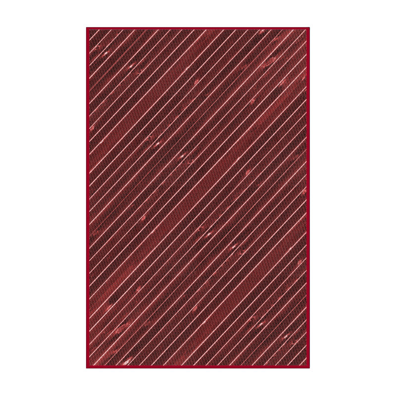 Tapis rayé marron, Rectangle 2 pi x 3 pi