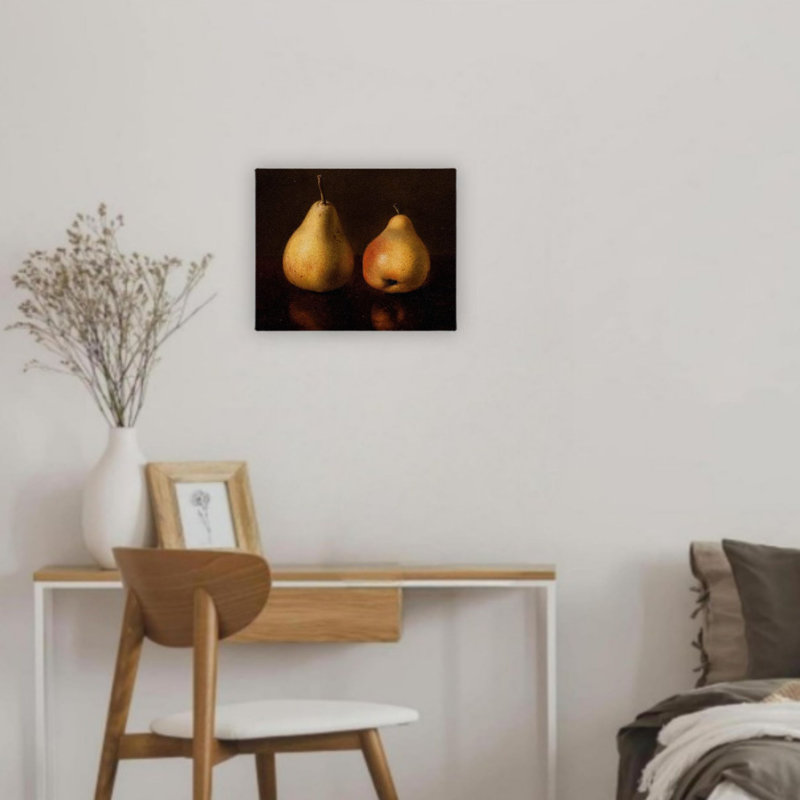 Art mural sur toile 12 "x 16" Aesthetic Pears