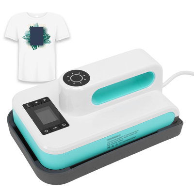 Machine de pressage à chaud avec contrôle numérique, zone d'impression de 17,2 x 11,5 cm, chauffage rapide et distribution uniforme de la chaleur, pour les projets de sublimation de t-shirts, fonctionnement facile et compact, machine de transfert de ch