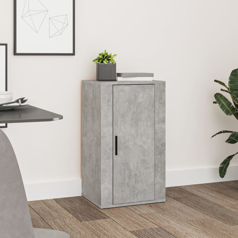 Sideboard 40x33x70 cm Engineered Wood, Concrete Grey
