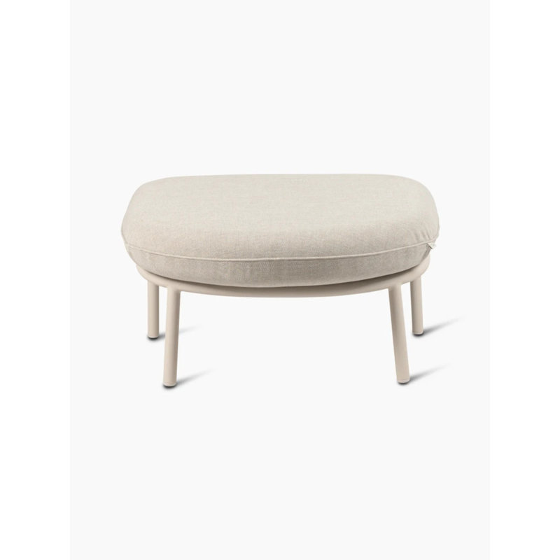 Kodo Outdoor Ottoman, Fossil Gray