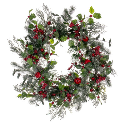 Faux Pine Plastic 24'' Wreath