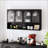 47.25" Four-Door Glass Wall Cabinet Storage With Shelf,Cupboard-1413625464