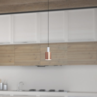 Luminaire suspendu tambour 1 lumière DEL Essoura