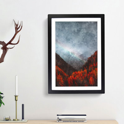 Rainbow over the Mountains in Italy - Picture Frame Graphic Art Print